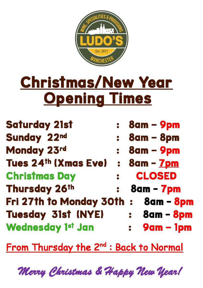 EpicerieLudo's tweet image. Good morning #Chorlton! Hope you all enjoyed a lovely Christmas. We are open this #Boxing_Day with a lots of #bread, #croissant, milk, plenty of @frostybutcher sausages & of course many other treats or essentials