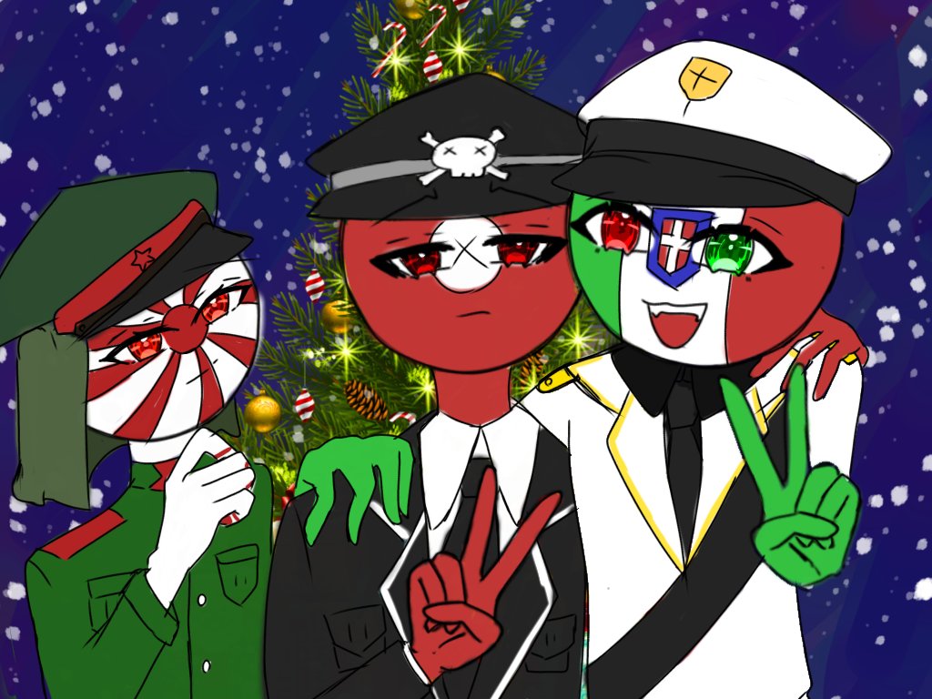 昨日TikTokで出したやつー！
#カンヒュ #カントリーヒューマンズ #枢軸国