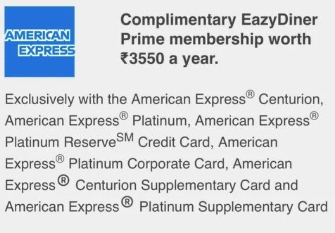 CreditCruze's tweet image. 🎉 1-Year EazyDiner Prime Membership @₹2🎉

👉 Through Select Amex Credit Cards only 

🔗 Link : tinyurl.com/FreeEazydinerA…

Comment, if you could grab the same ! 

Follow @credit_cruze for such offers 😎
#EasyDining 🍽️ #AmexOffers 💼 #Eazydiner 🏆