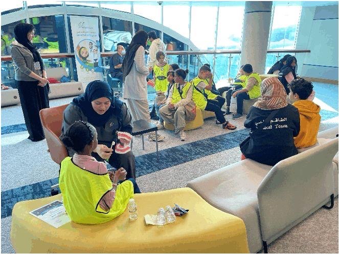 GulfTimes_QATAR's tweet image. The participation of #PHCC Oral Health Promotion and Prevention Department in #AlBawasilCamp, in collaboration with Qatar Diabetes Association. @PHCCqatar
