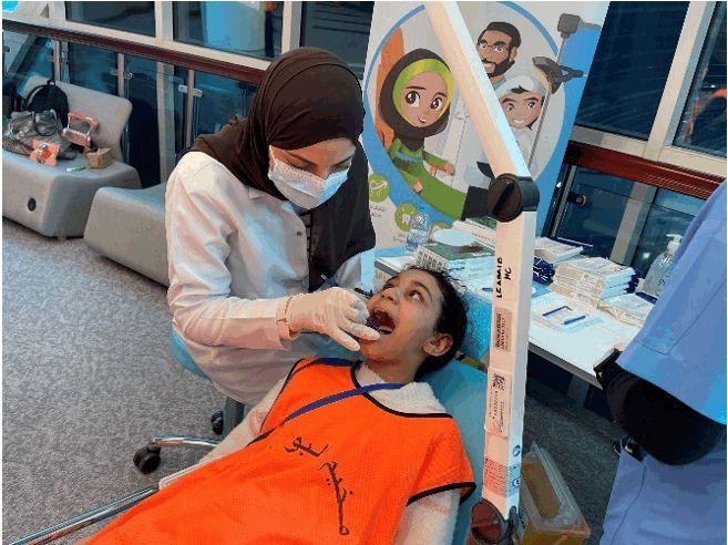 GulfTimes_QATAR's tweet image. The participation of #PHCC Oral Health Promotion and Prevention Department in #AlBawasilCamp, in collaboration with Qatar Diabetes Association. @PHCCqatar