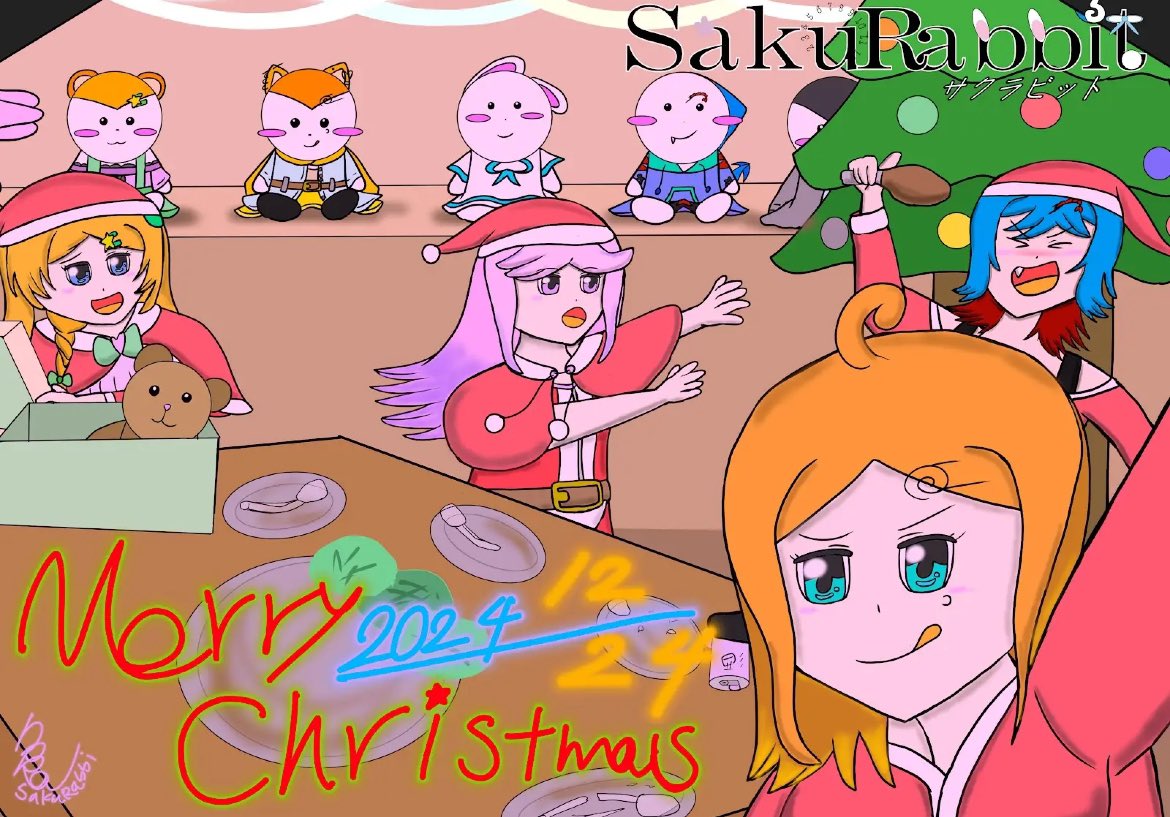 dora_SakuRabbit's tweet photo. 遅れたけどまだセーフだよね?
#メリークリスマス
#SakuRabbit https://t.co/r3yescL85O