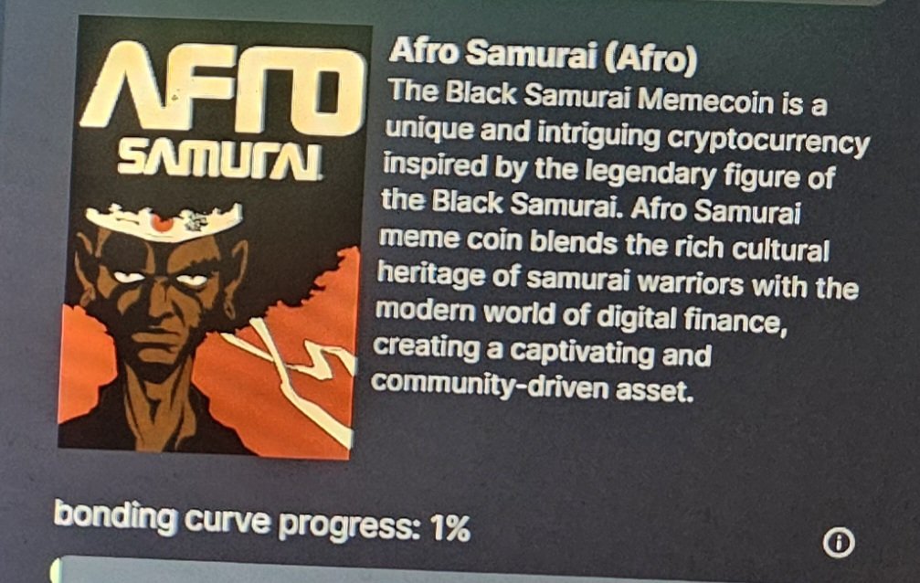 LewisErvin6's tweet photo. $Kiki Check out my new meme coin afro samurai on https://t.co/Ha8yE02ALn it's going to the moon 🌙 get in early it's going  sky rocket https://t.co/IcAZI1vNHT