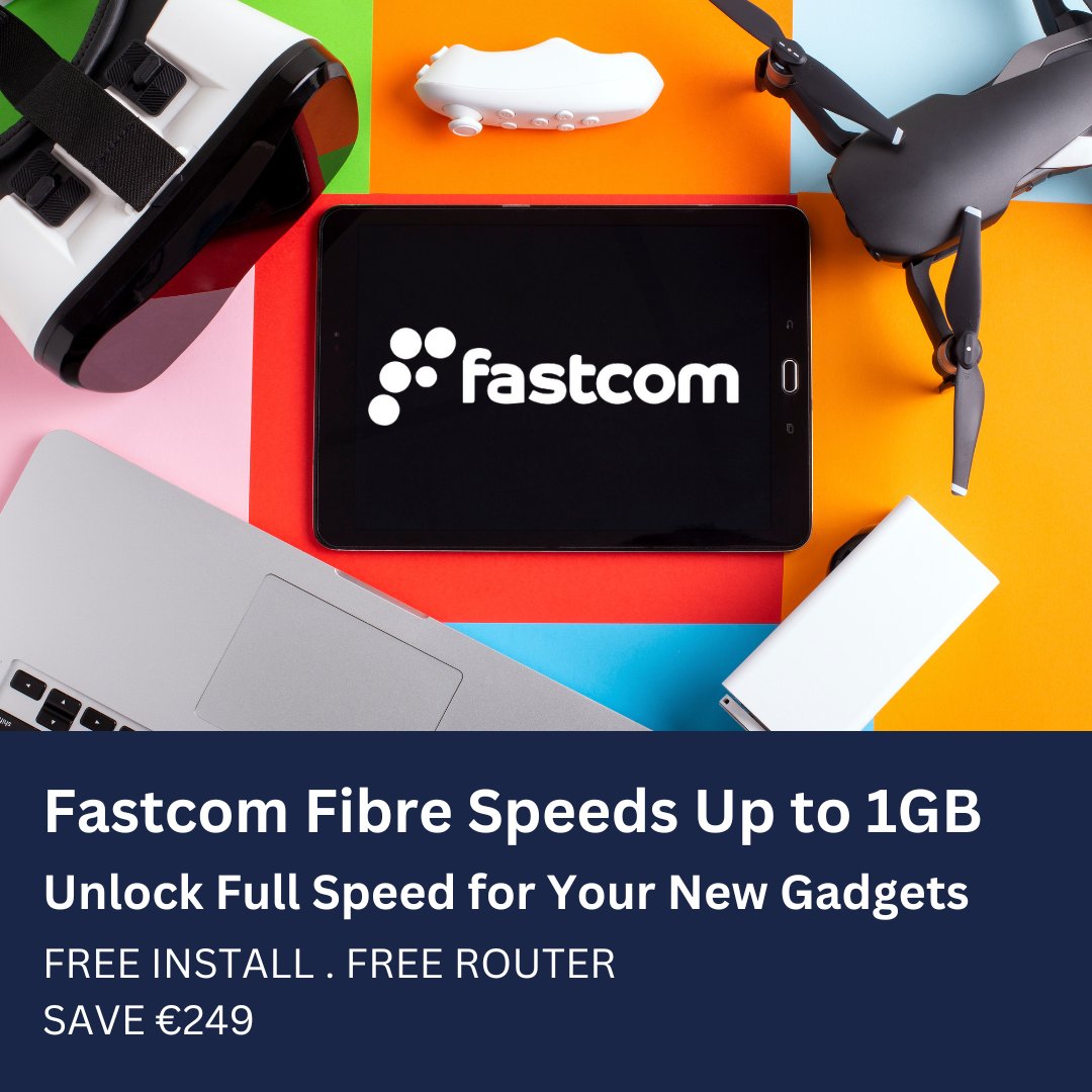 Unwrapped some awesome gadgets this Christmas? Make the most of your new gaming consoles, tablets, and smart home devices with Fastcom’s high-speed fibre pro broadband!  Free Install 

🔗 Check Your Eircode bit.ly/3PBPmj3 .
