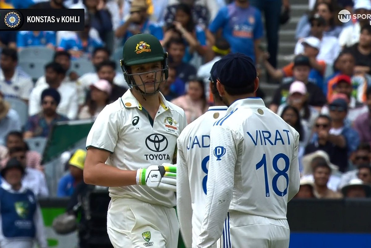 RichKettle07's tweet photo. Can't understand Indian Fans :

- When Aussies / Other Teams shows aggression, then it's their attitude 😯

And 

- When Indian Players shows some aggression, then they troll their own players and dictate them to have some spirit of game 🤨

#INDvsAUS https://t.co/kiisCqHgSw