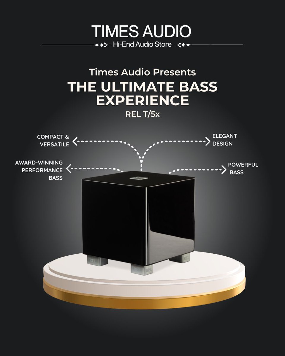 timesaudio95's tweet photo. Experience unparalleled sound with REL T/5x at Times Audio – where award-winning performance meets elegant design. Dive into the ultimate bass experience today! 🎵✨ #TimesAudio #UltimateBass #HiEndAudio #RELAcoustics #PowerfulSound #audio #trending #luxurylifestyle https://t.co/BuHU8nVYBt