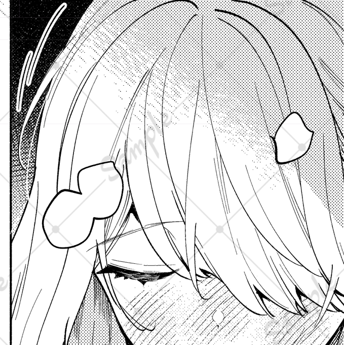 冬コミの新刊(本文)の女の子 