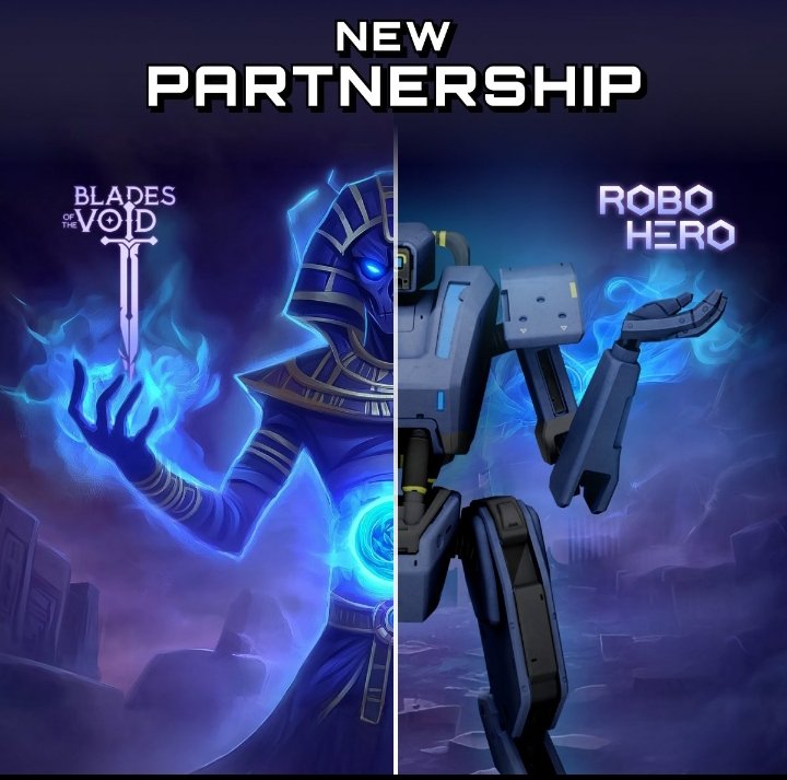 web3blues's tweet photo. ⚔️ A new era of gaming begins!

@bladesofthevoid teams up with RoboHero, merging strategic turn-based gameplay with Play-to-Earn innovation. Together, we're bridging Web2 &amp; Web3 to deliver unmatched gaming experiences.

Stay tuned for what's next!

#bladesofthevoid #RoboHero #P2E https://t.co/XdnYynIW44