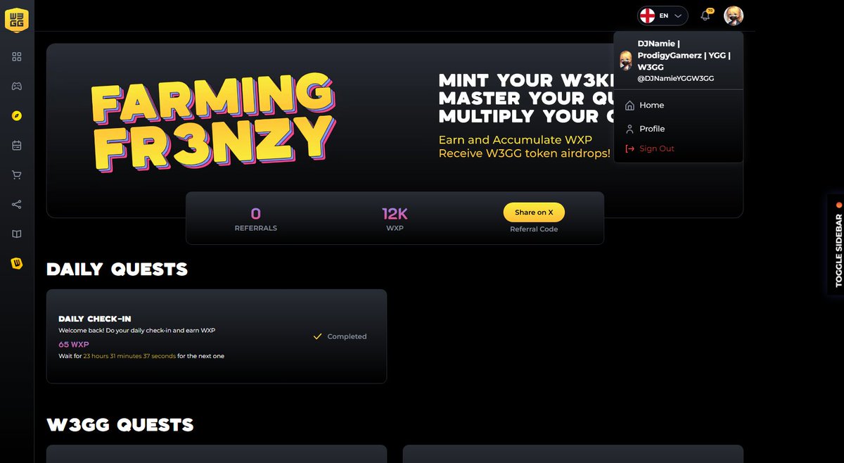 DJHeart3's tweet image. Join me in W3GG&apos;s Quest campaign! Use my referral code:
1. W3GG-m9Zr6cTJ
2. W3GG-pUZxwowl
3. W3GG-xkKG8JKU
4. W3GG-M7tHIqGP
5. W3GG-YA7yvpCk
and let&apos;s get those rewards together.
@YieldGuild
@w3ggofficial
#YGGGAPS8
#minturw3key