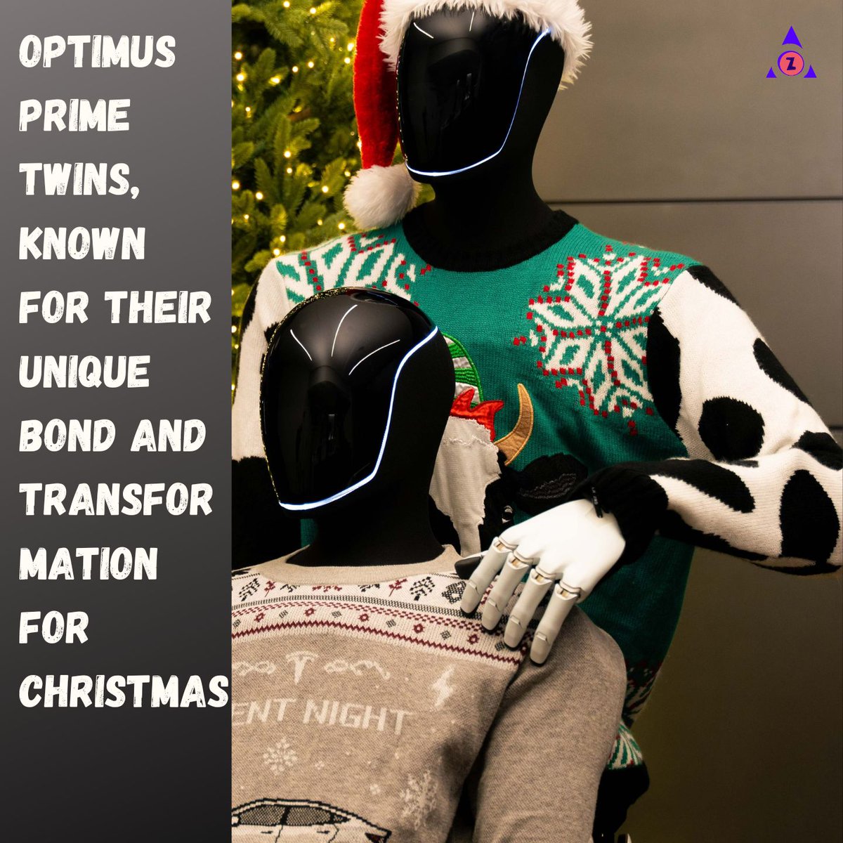TheAgeOfGenZ's tweet image. ￼ Date: December 25, 2024
￼ Location: [X]

Optimus Prime Twins Celebrate Christmas, Showcasing Unique Family Dynamic

 #OptimusPrimeTwins #TransformersChristmas #FamilyDynamic