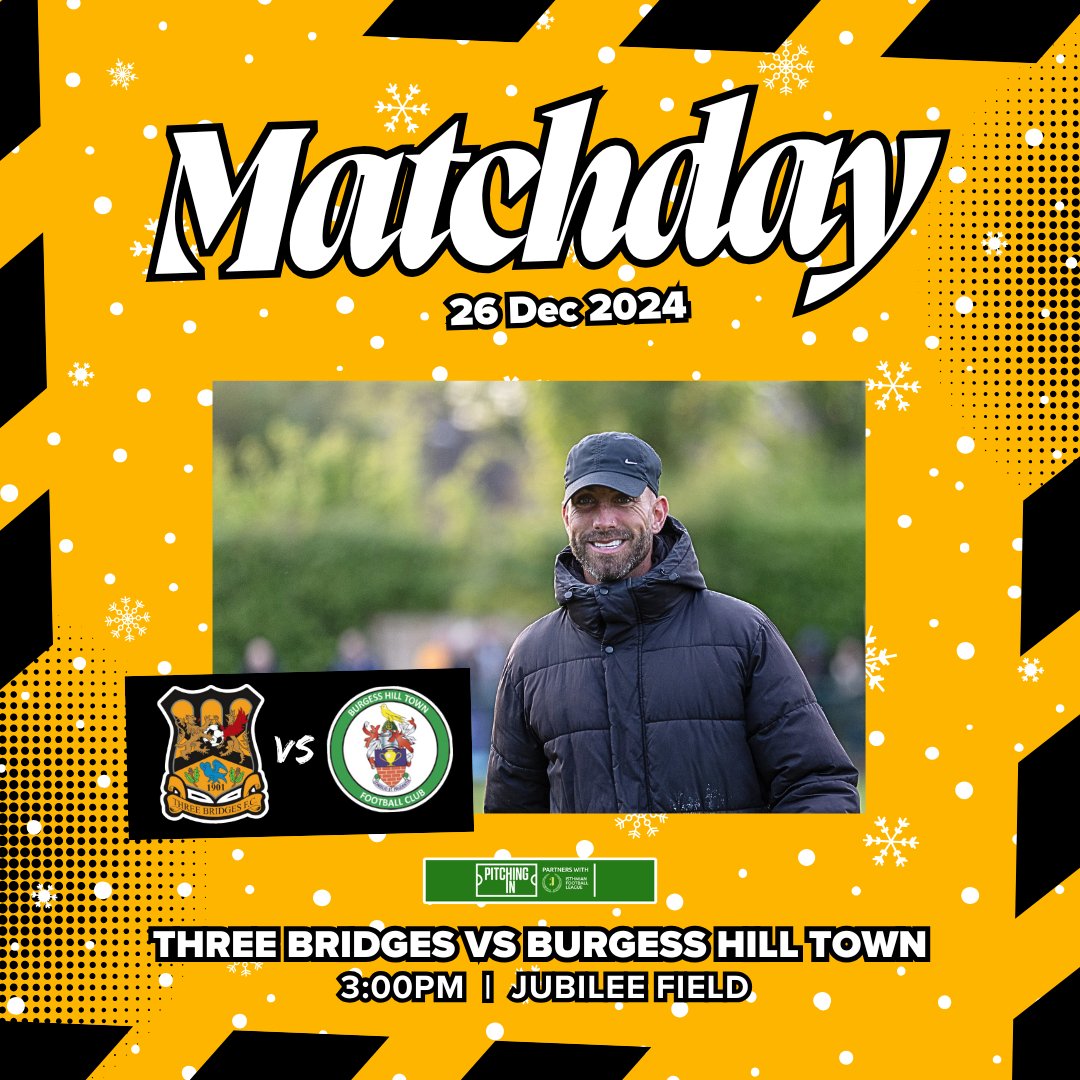 ThreeBridgesFC's tweet image. MATCHDAY ⚽

The first match back at Jubilee Field 😍

🆚 @Official_BHTFC
🏟️ Jubilee Field
🏆 @IsthmianLeague
⏰ 3:00pm

Tickets available here 👉🏼 threebridgesfc.ktckts.com/brand/match-ti…

#UpTheBridges🧡🖤