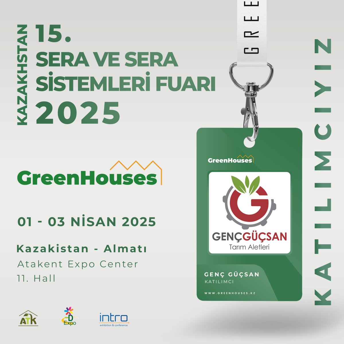 intro_fair's tweet image. 1-3 Nisan 2025 tarihleri arasında Kazakistan&apos;ın Almatı şehrinde gerçekleşecek olan GreenHouses Expo Kazakistan Fuarımızda “GENÇ GÜNSAN” aldı!

#ıntrofair #IntroExhibitionConference #GreenhousesExpo2025 #kazakistanserafuarı #serafuarı2025 #greenhousesexpo2025 #almatı #exhibition