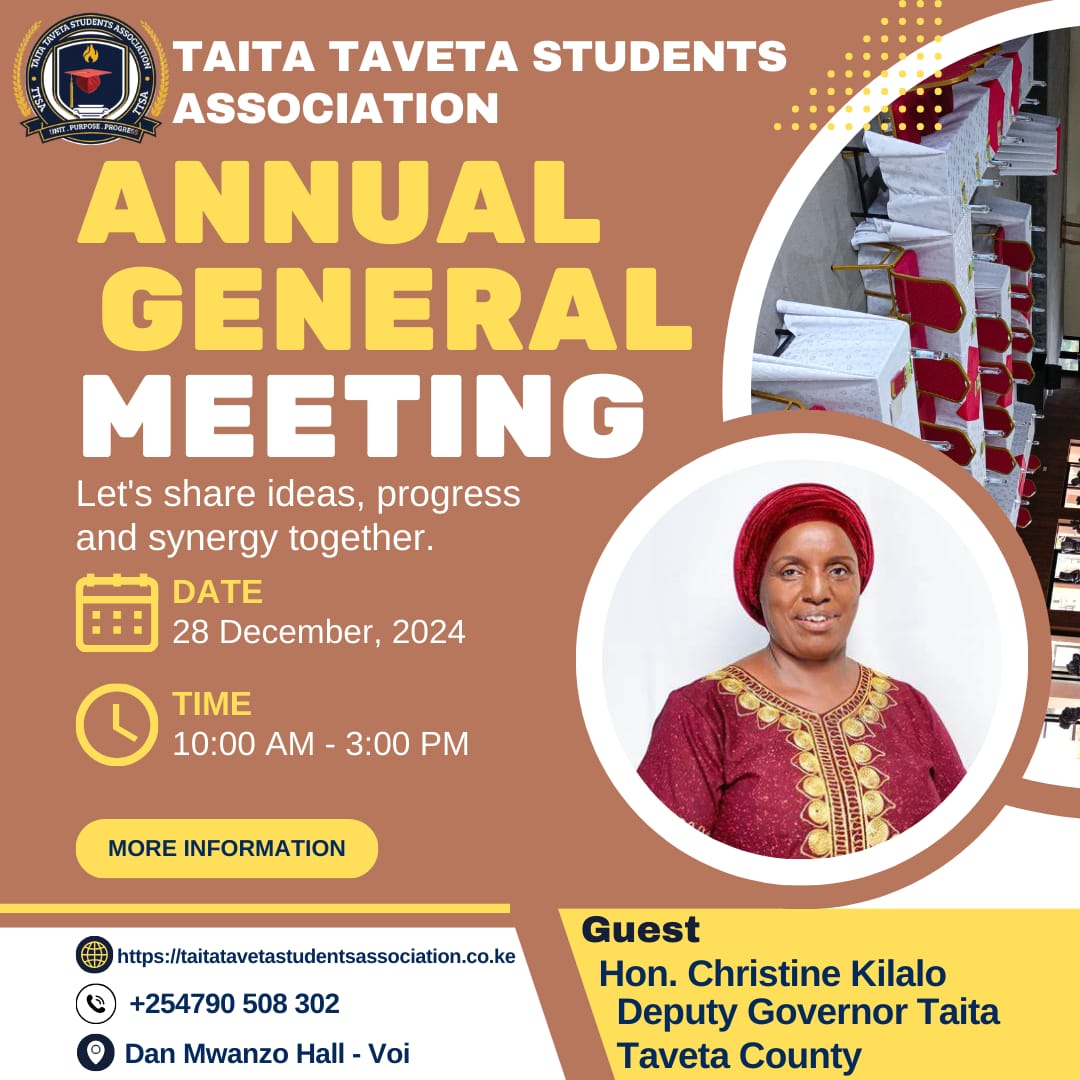 Manfred2541's tweet photo. All roads on 28/12 heading to voi, Education kwanza, Empowering youths: Education, skills and innovation.

#TTSA
TTSAAGM@2 https://t.co/VXJ83ARAOn