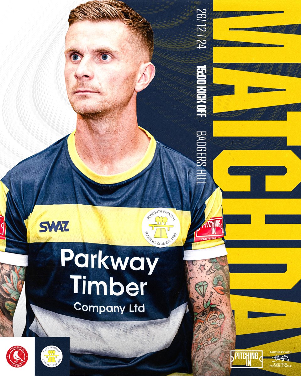 PlymouthPFC's tweet photo. Southern League | 📈 Match Day 20

📍 Badgers Hill

🆚 @FromeTownFC 🔴

⏰ 15:00
 
#FROPAR

#ppfc

@swsportsnews https://t.co/odWkWtuwaH