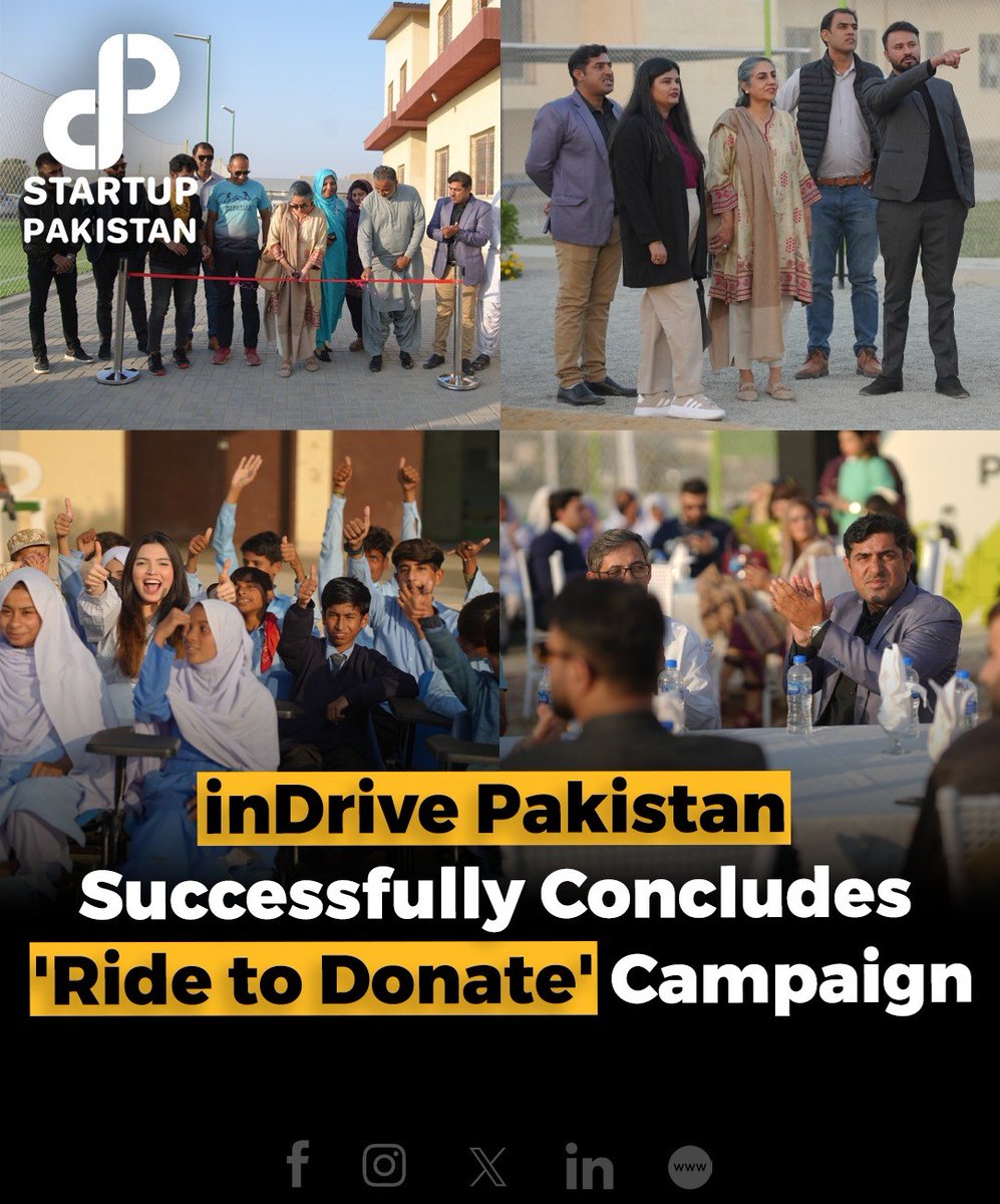 PakStartup's tweet photo. inDrive Pakistan Successfully Concludes 'Ride to Donate' Campaign

#RideToDonate #EmpowerThroughSports #inDrivePakistan #YouthDevelopment #BuildingFutures #RidesForPlaygrounds @arshadnadeem29 https://t.co/RpBMTC6DFp