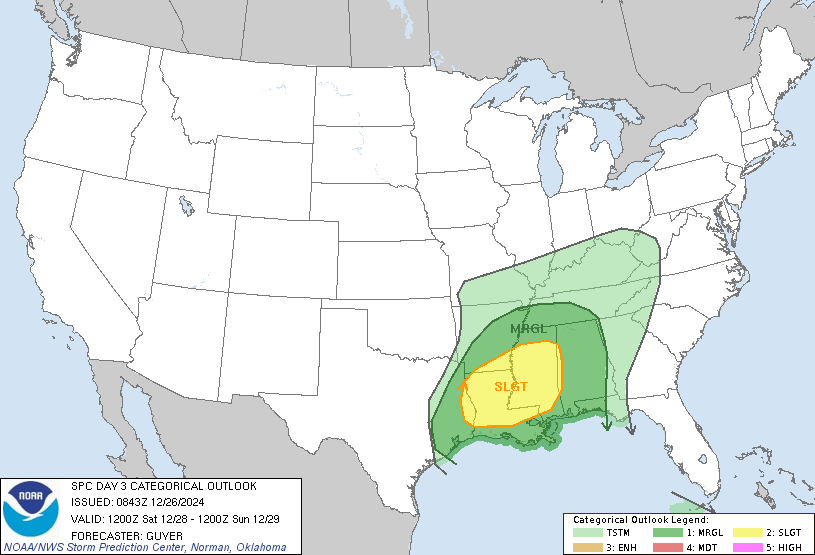 LimWeather's tweet photo. D3
#SlightRisk in S #DixieAlley esp #BatonRouge,#Shreveport,#BossierCity,#MonroeLA,#Lafayette,#LakeCharles,#AlexandriaLA,#JacksonMS,#Tupelo,#ColumbusMS,#Starkville,#Hattiesburg,#LaurelMS
15%#SevereWx risk
#Wxtwitter #wxx #SPC #tornado #wind #hail #txwx #mswx #lawx #arwx #alwx https://t.co/QkbLjw0oKj