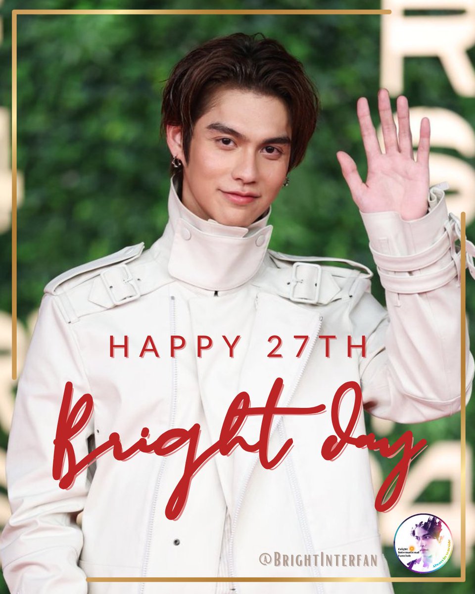 BrightInterfan's tweet photo. 🎂Happy birthday, our dearest! 
✨Wishing you the brightest birthday. May all your dreams turn into reality. May your birthday be filled with love, joy, and laughter.🤍

HAPPY BIRTHDAY BRIGHT
#27thBrightDay
#BrightVachirawit
#bbrightvc @bbrightvc https://t.co/cotzmHkR2P