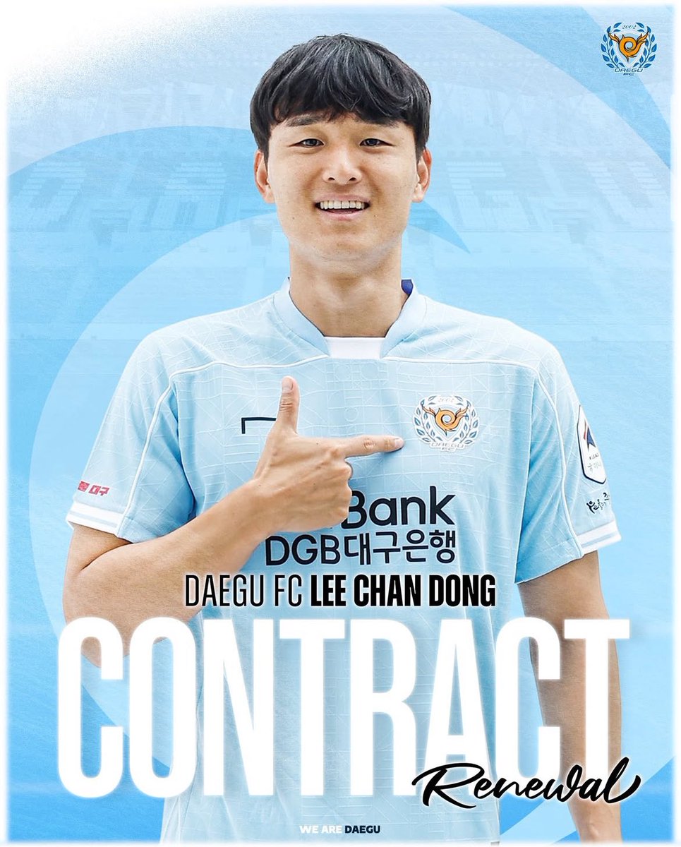 Hoodwink1983's tweet photo. Some contract updates for Daegu.
Lee Chan-Dong the absolute hero of the playoffs ๐ฅฐ
#wearedaegu #kleague #sorare https://t.co/LzOR7kE47h