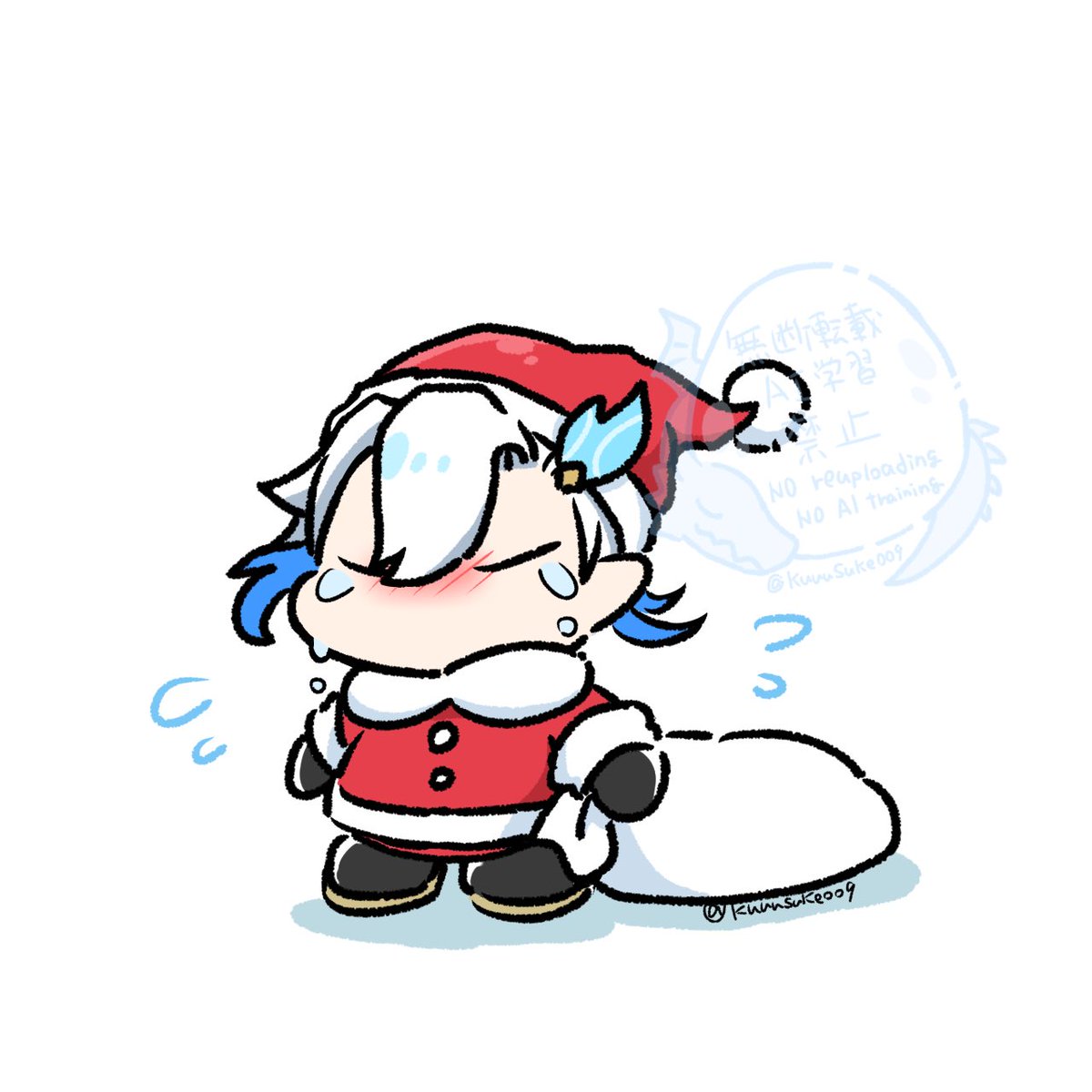 ヌヴィレット(原神) 「出遅れちゃったねぇ… 」|くーすけのイラスト