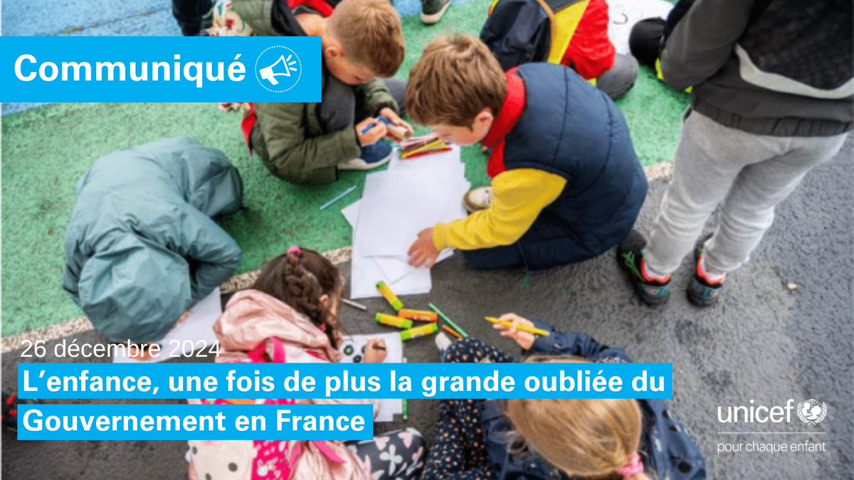 UNICEF France Médias (@unicef_media_fr) on Twitter photo 🇫🇷 "Il est impensable que la France laisse perdurer une telle situation. <a href="/EmmanuelMacron/">Emmanuel Macron</a> doit tenir ses engagements et poser les jalons d’une stratégie globale de l’enfance avant la fin de son mandat en 2027." <a href="/dynamiqueenfant/">Dynamique pour les Droits des Enfants</a>
➡️unicef.fr/article/lenfan… via <a href="/UNICEF_Media_Fr/">UNICEF France Médias</a> 🇫🇷 "Il est impensable que la France laisse perdurer une telle situation. <a href="/EmmanuelMacron/">Emmanuel Macron</a> doit tenir ses engagements et poser les jalons d’une stratégie globale de l’enfance avant la fin de son mandat en 2027." <a href="/dynamiqueenfant/">Dynamique pour les Droits des Enfants</a>
➡️unicef.fr/article/lenfan… via <a href="/UNICEF_Media_Fr/">UNICEF France Médias</a>