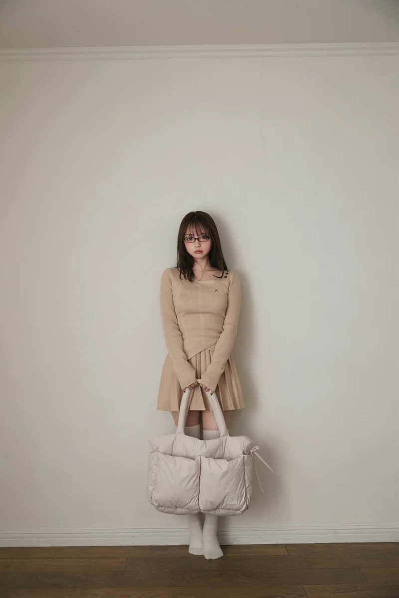 andmary quilting bag pink andmary Mary quilting suede bag pink ③