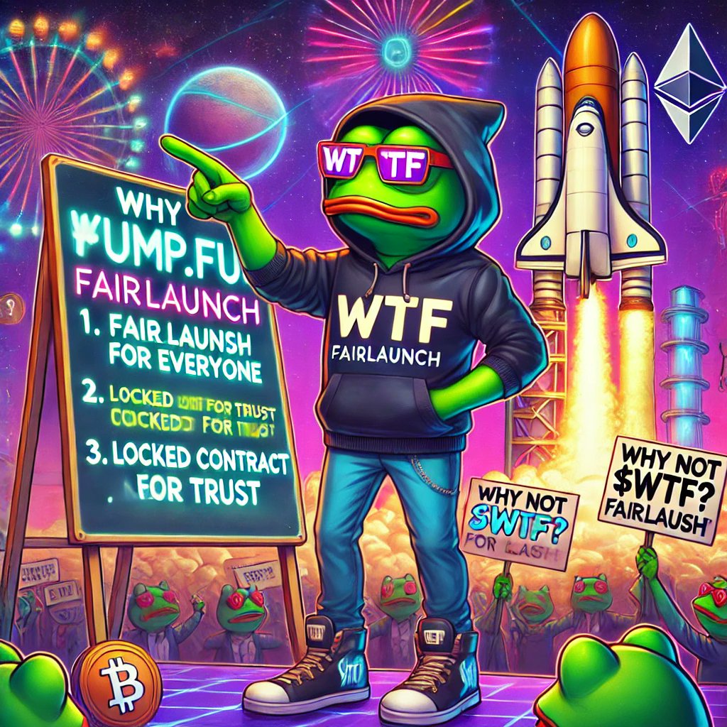 WtFrogSolana's tweet photo. 🚀🐸 Why https://t.co/VQsNUnvmtB for $WTF? Because we’re here for the PEOPLE!

💡 Here’s why we chose @pumpdotfun :
✔️ Fairlaunch: Everyone gets a chance, no whales or bots.
🔒 Locked Contract: Full transparency and trust.
👥 Community-Driven: Powered by YOU, the meme believers https://t.co/ep0rBAVvGj
