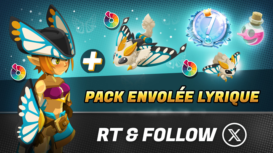 🦋 Avec le Pack Envolée Lyrique, l’heure de votre métamorphose a sonné !

🔁 RT + Follow pour tenter de remporter un pack Envolée Lyrique !