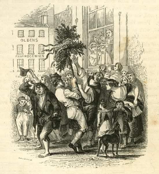 RobLooseCannon's tweet photo. Saint Stephen's Day, also known as the "Day of the Wren", has some fascinating legends and traditions. St. Stephen was a martyr who was stoned to death when a wren gave away his hiding place to his enemies.

Another myth says some Celtic warriors' sneak attack on a Viking camp was foiled when a wren alerted them by pecking on a drum or bodhrán. A more modern tale sets the story in Penal Times, with Catholic peasants about to ambush brutal Protestant soldiers when the "Devil's bird" warns the dastardly villains who slay the poor peasants.

For centuries in rural Ireland, the 26th of December was the day of the "Wren Boys". Lads go hunting for wrens, then throw stones to kill them. The poor birdie would then be tied to a stick, or a holly brush, and paraded around the village. The Wren Boys go door to door singing, dancing, and causing noisy mayhem collecting money to “bury the wren”. Not nice to endure with a Christmas hangover! 

The boys wore fancy dress, often in drag as women or with scruffy torn clothes. They also wore intimidating face paint or "agaidh fidil" and played tin whistles and fiddles. A traditional song they'd sing was :
"The Wren, the Wren, the King of the Birds.
On Stephen’s Day, he was caught in the furze.
Up with the kettle and down with the pan
Give us your answer and let us be gone!"

Mercifully nowadays most Wren Boys use a fake bird on a sweeping brush. And girls can get involved in the fun too, collecting money for local charities. 

This ancient Irish tradition is related to the Cornish tradition of Mummers. There's a universal myth across the world that a bird betrays someone holy, causing their death. It even pops up in the Bible. Happy Stephen's Day!
