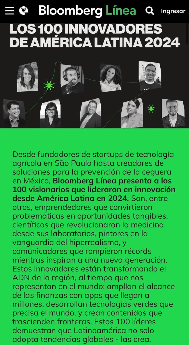 ¡Muchas felicidades a nuestra CEO <a href="/galeongt/">Gabriela León Gtez</a> por este merecido reconocimiento dentro de los 100 innovadores de América Latina en 2024!🙌🏼

Este reconocimiento es un verdadero honor para todo el equipo de Éviter.¡Felicidades Gaby! 🎉

bloomberglinea.com/100-innovadore…