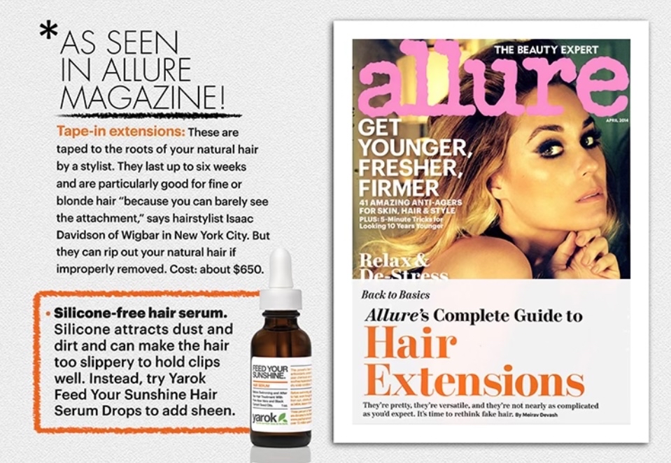 #tbt Yarok in Allure Magazine💫 #yarokhair #alluremagazine #vegan #haircare