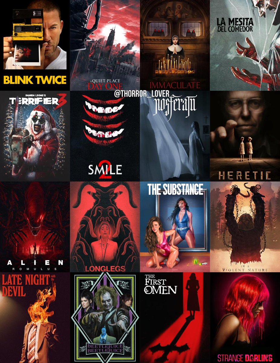 THorror_Lover_'s tweet image. MEJORES PELÍCULAS DE TERROR DE 2024