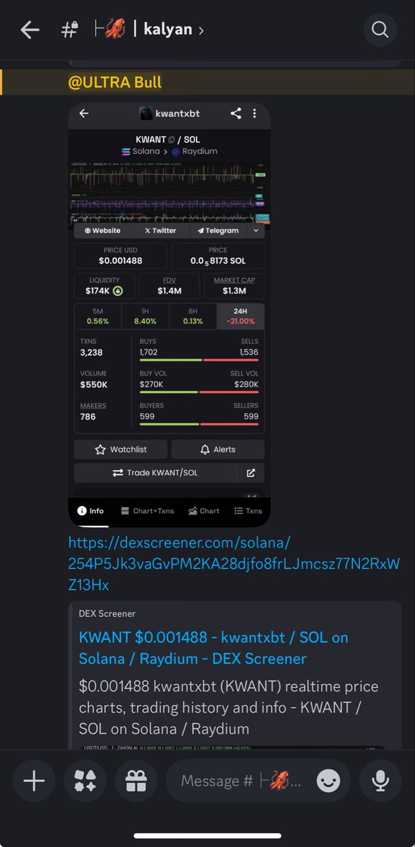 $KWANT 🎯 up 6x within 3 days in <a href="/cryptonairz/">Cryptonairz</a>