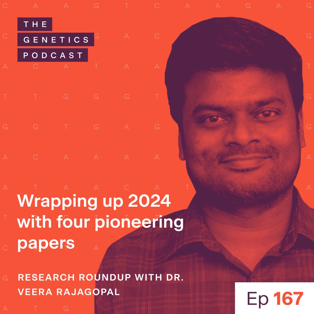 🎄 The final episode of The Genetics Podcast for 2024 is here! 🚀

Join us for a festive deep dive as <a href="/doctorveera/">Veera Rajagopal </a> unpacks four groundbreaking papers from this year.

Don’t miss these insights into #genetics and #precisionmedicine!

🎧 pod.fo/e/2961a4 
📽️