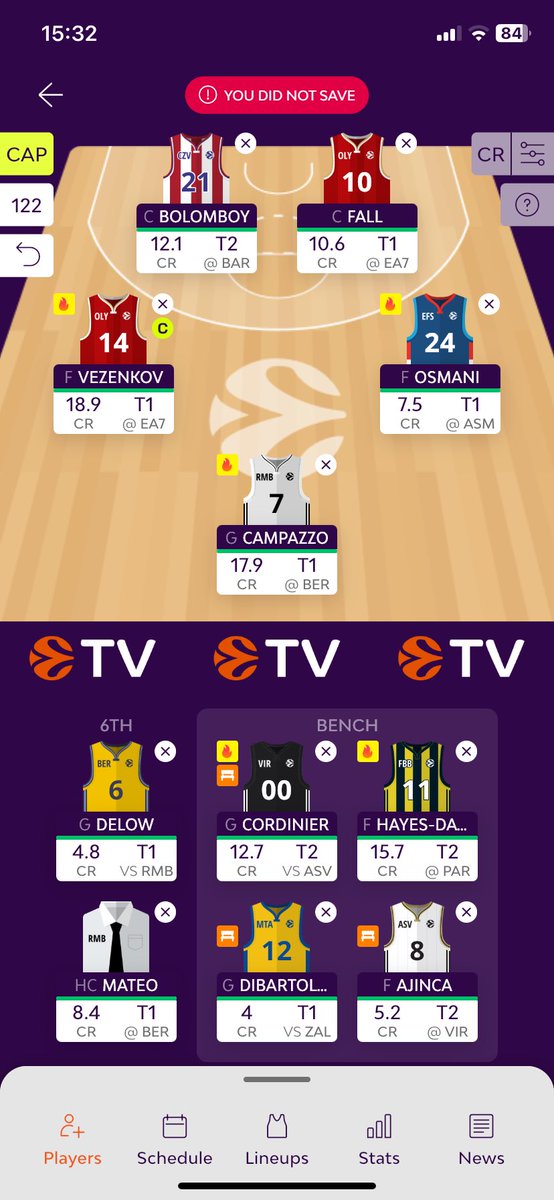MonroePlatio's tweet photo. @ELFantasist happy holidays man, what do you think of the team, would you change something

which team do you think is better? i have 0.8 credits left on both team https://t.co/U7BrL31kDL