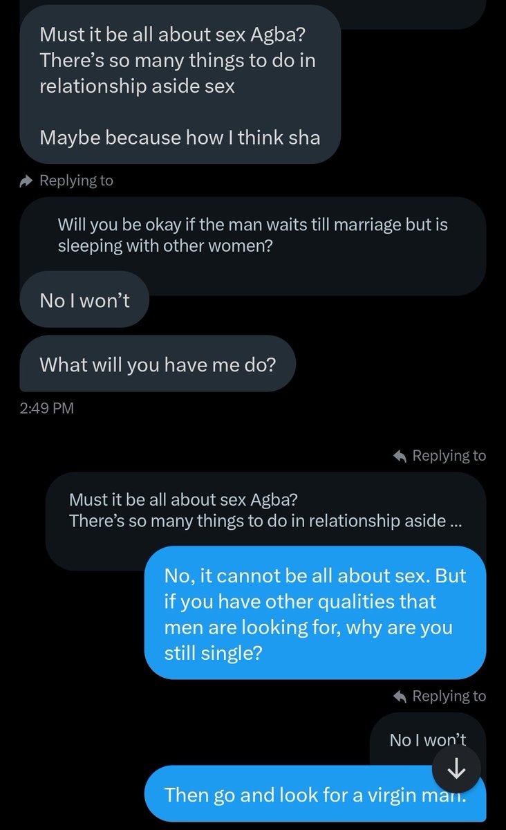 Please read the conversation that I had with a 27 year old virgin 👇.