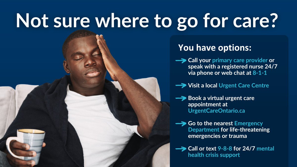 St. Joe's Healthcare (Hospital & Foundation) (@stjoeshamilton) on Twitter photo Not sure where to go for care?
If you need care, you have options. Visit StJoes.ca/HealthCareOpti… to learn more.
We are here to take care of the #HamOnt community.
<a href="/ResearchStJoes/">The Research Institute of St. Joe's Hamilton</a> <a href="/cityofhamilton/">City of Hamilton</a> Not sure where to go for care?
If you need care, you have options. Visit StJoes.ca/HealthCareOpti… to learn more.
We are here to take care of the #HamOnt community.
<a href="/ResearchStJoes/">The Research Institute of St. Joe's Hamilton</a> <a href="/cityofhamilton/">City of Hamilton</a>