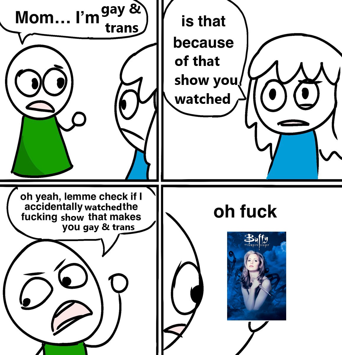 unknownmerc's tweet image. so anyway i started watching buffy the vampire slayer