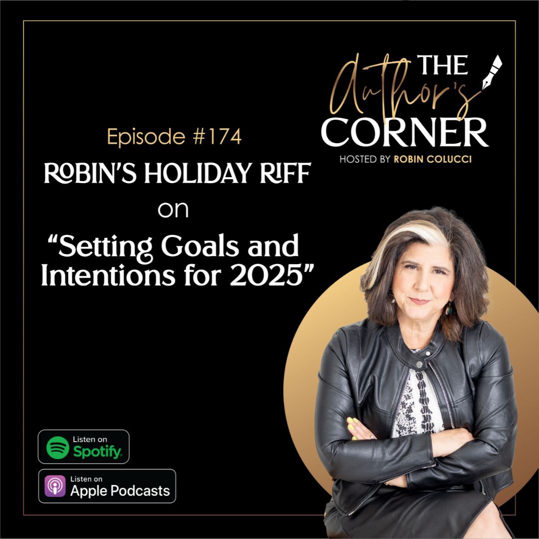 As 2024 ends, it's time to set goals for 2025. 🎯

In the final Robin’s Holiday Riff, I share key steps for a successful publishing journey &amp; the 7 pillars of success!

🎧 Listen here: buff.ly/3BNHN4L 

P.S. Missed the first episode? Catch up: buff.ly/3ZoM3zz