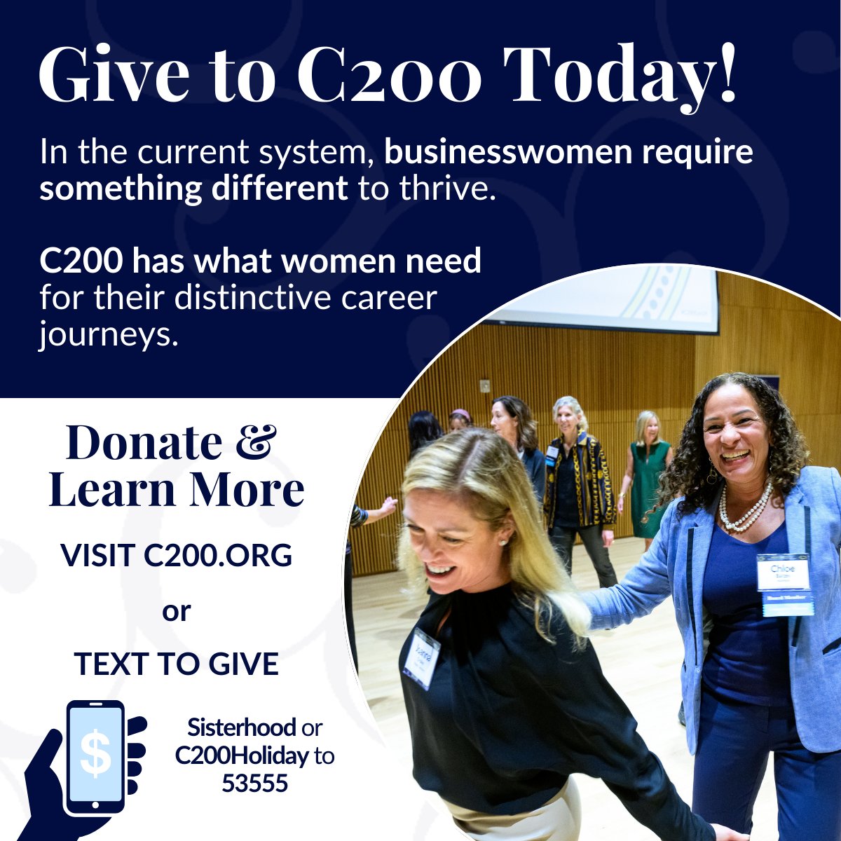 committeeof200's tweet photo. Support our #HolidayGiving Campaign to empower #WomenInBusiness! 

C200 has fostered community and leadership for over 40 years. Help us continue by donating or sharing: https://t.co/y8pBouDPpH https://t.co/OJi75G7OgD