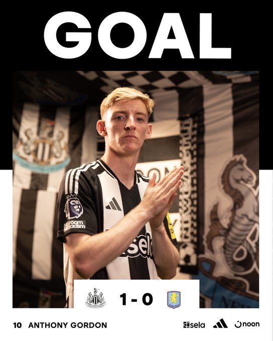 Anthony Gordon goal graphic.