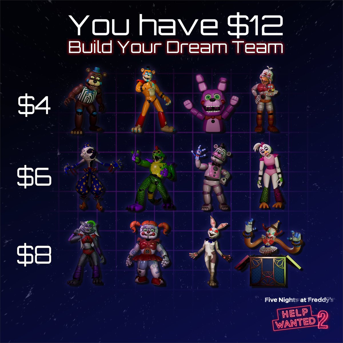 We know who we are choosing, what about you?

#FNAF #Draft #FiveNightsatFreddys #DreamTeam