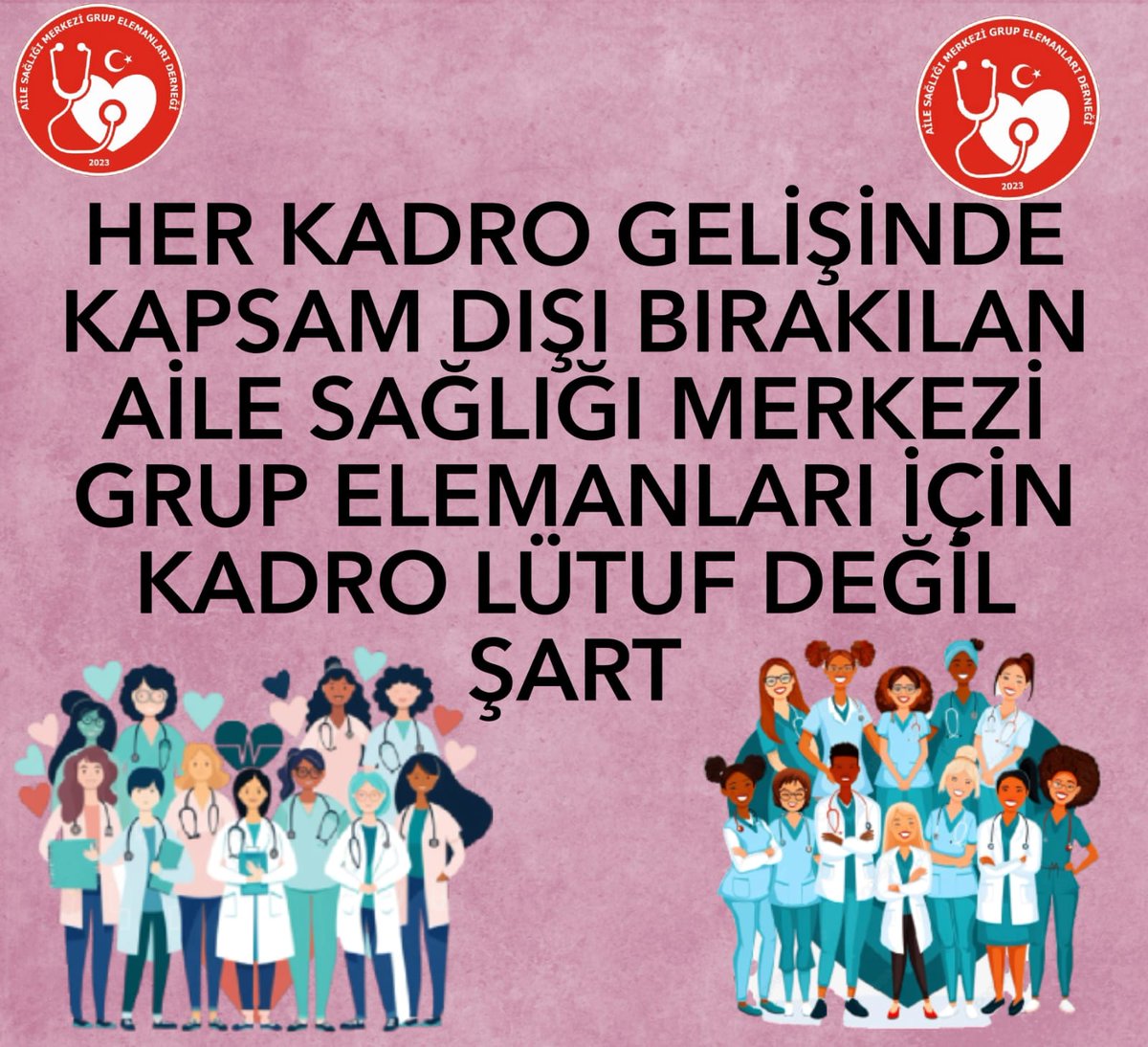 <a href="/asmgruplandirma/">Aile Sağlığı Merkezi Grup Elemanları Derneği</a> <a href="/nowhaber/">NOW HABER</a> <a href="/selcukktepeli/">Selçuk Tepeli</a> Sağlıklı çalışma şartları istiyoruz
#ÖzlükHakkımNerede