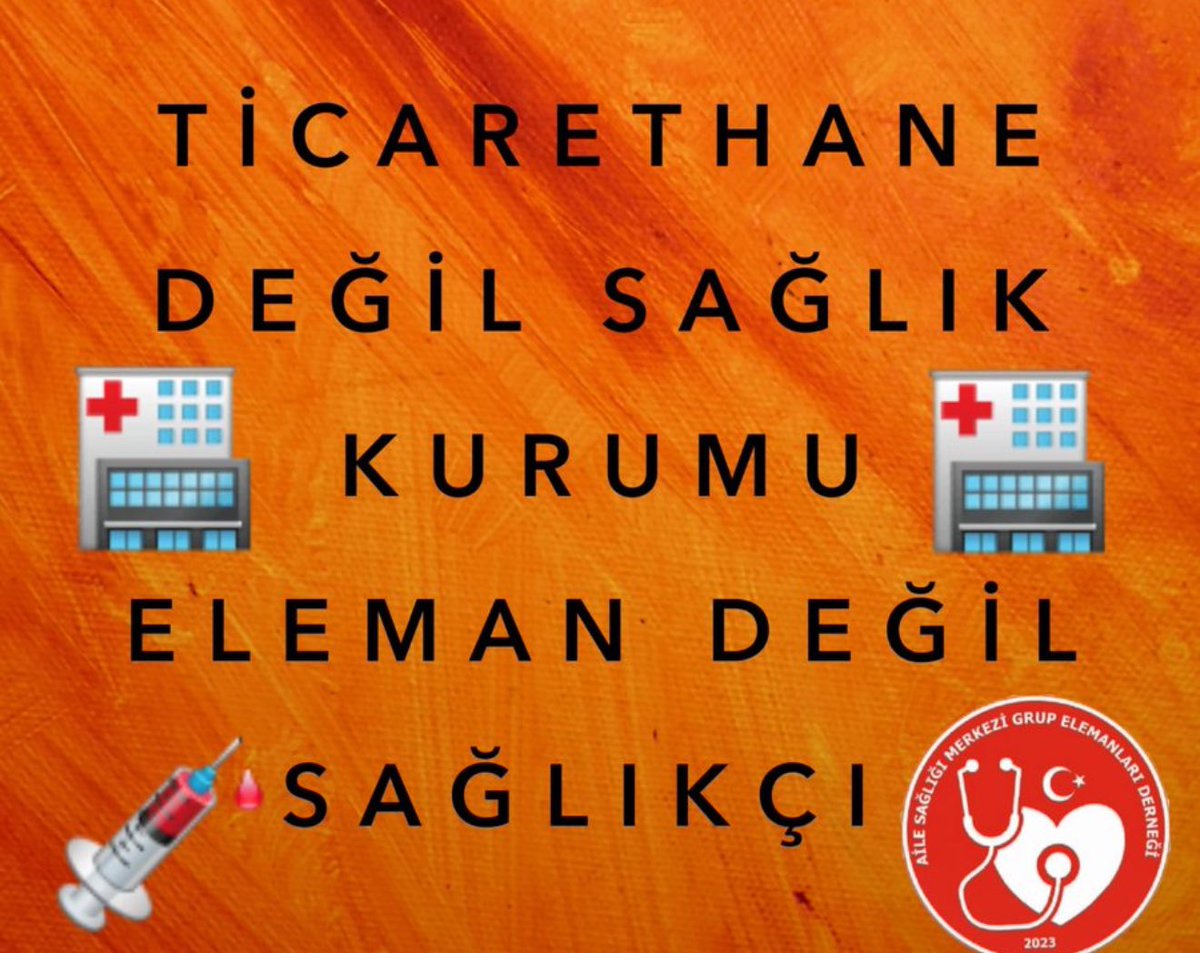 <a href="/asmgruplandirma/">Aile Sağlığı Merkezi Grup Elemanları Derneği</a> <a href="/nowhaber/">NOW HABER</a> <a href="/selcukktepeli/">Selçuk Tepeli</a> Sağlıklı çalışma şartları istiyoruz
#ÖzlükHakkımNerede