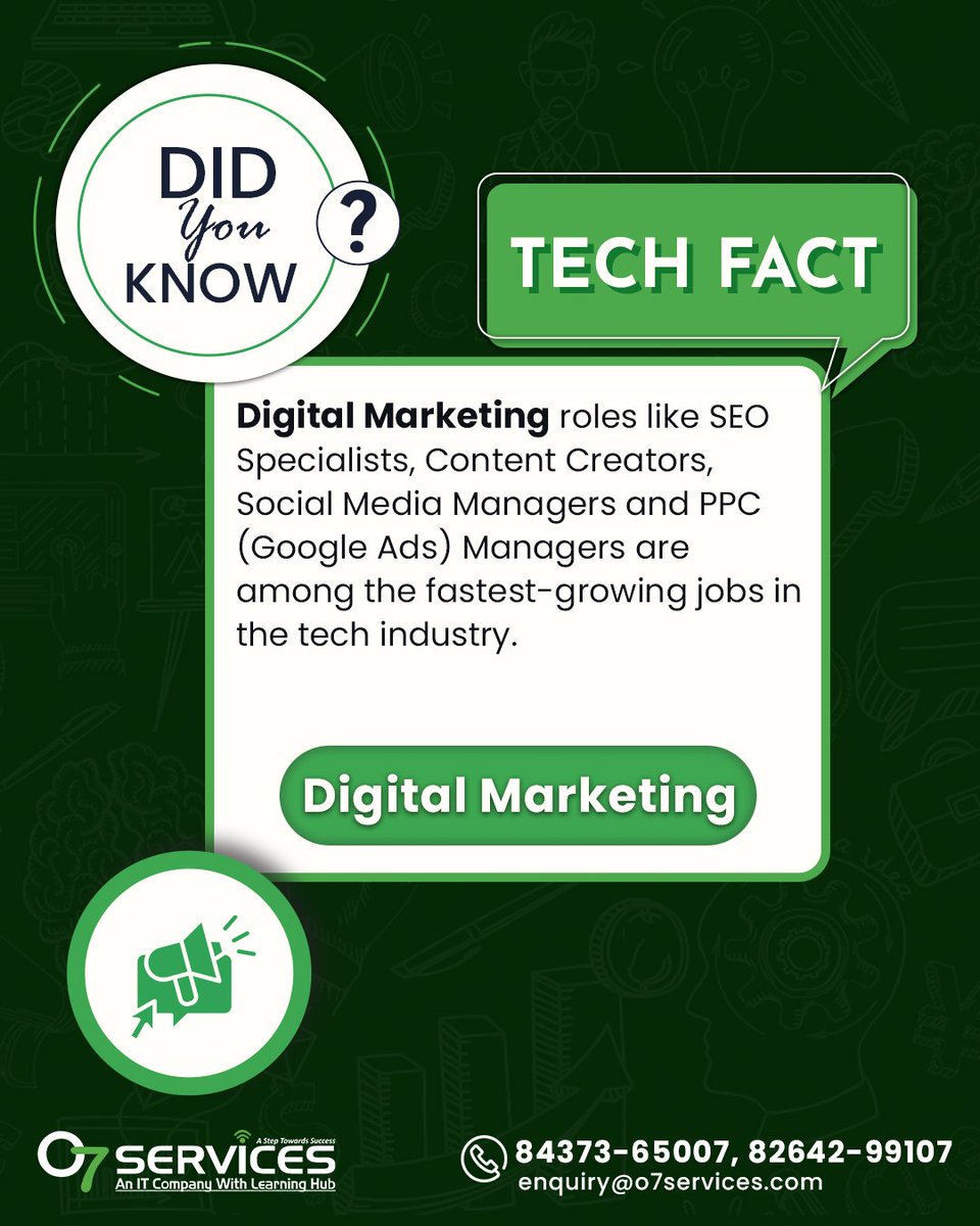 o7services2015's tweet photo. Join our 6-month Digital Marketing program to gain a competitive edge in the rapidly growing tech industry.

 Contact us now at +91-8437365007, +91-8264299107

#DigitalMarketing #SEO #ContentCreation #SocialMedia #PPC #CareerGrowth #Internship #TechIndustry #O7Services https://t.co/h9238xvCLs