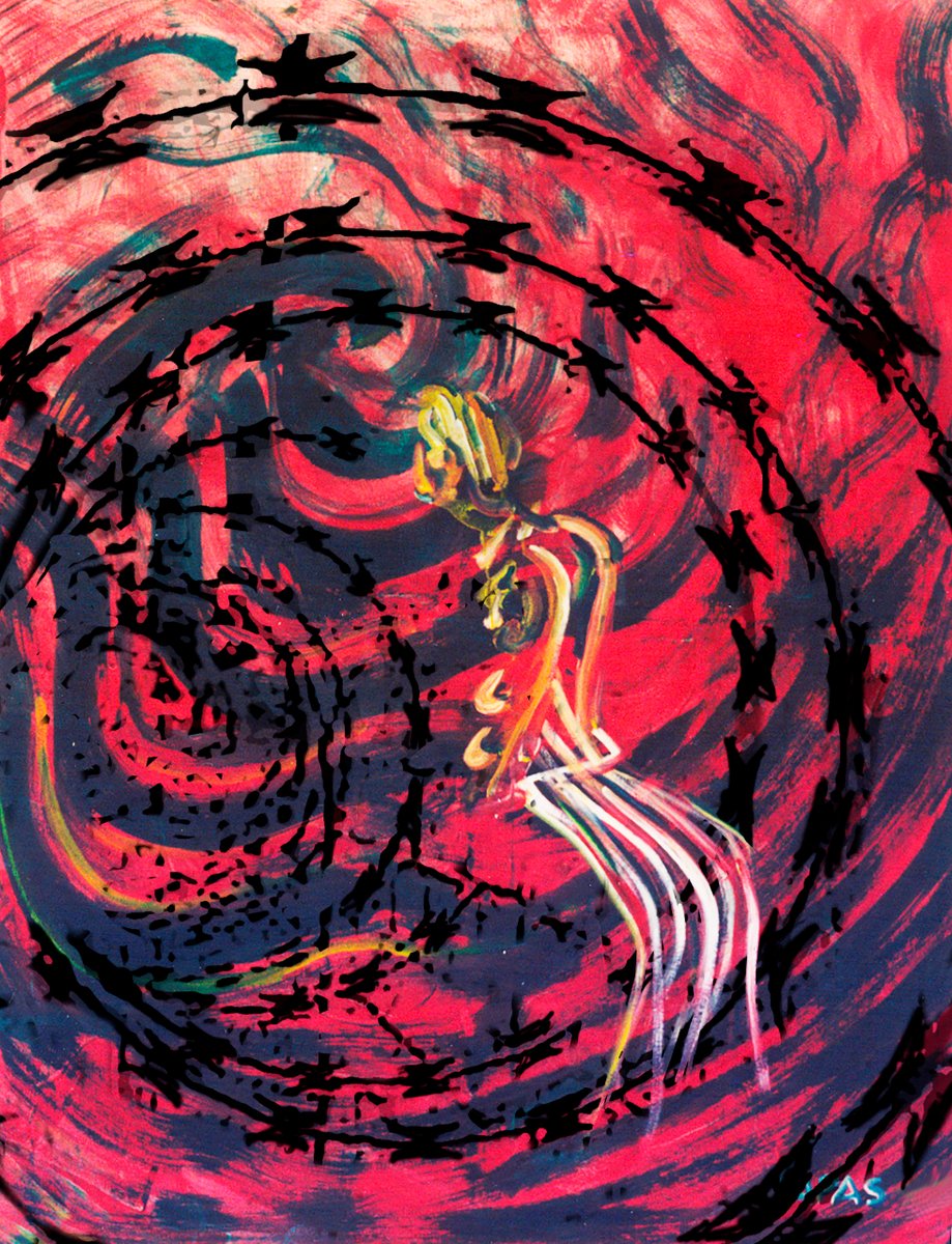 Barbed wire Barbed wire contrabass
NEXT DROP AT "CRYPTOTAPAS COLLECTION"!
opensea.io/assets?search[…
rarible.com/cryptotapas/it…
It is included in the barbed wire drawing project; this project is a hymn to freedom.
Acrylic on canvas
 #NFTs #NFTCommunity #NFTdrops