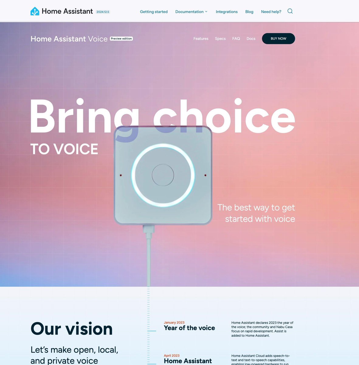 omfg I can't wait to throw out all my alexa/google devices in 2025 and replace them with couple of these bad boys (local voice, no cloud, custom llm, custom commands, custom text to speech, etc.)
