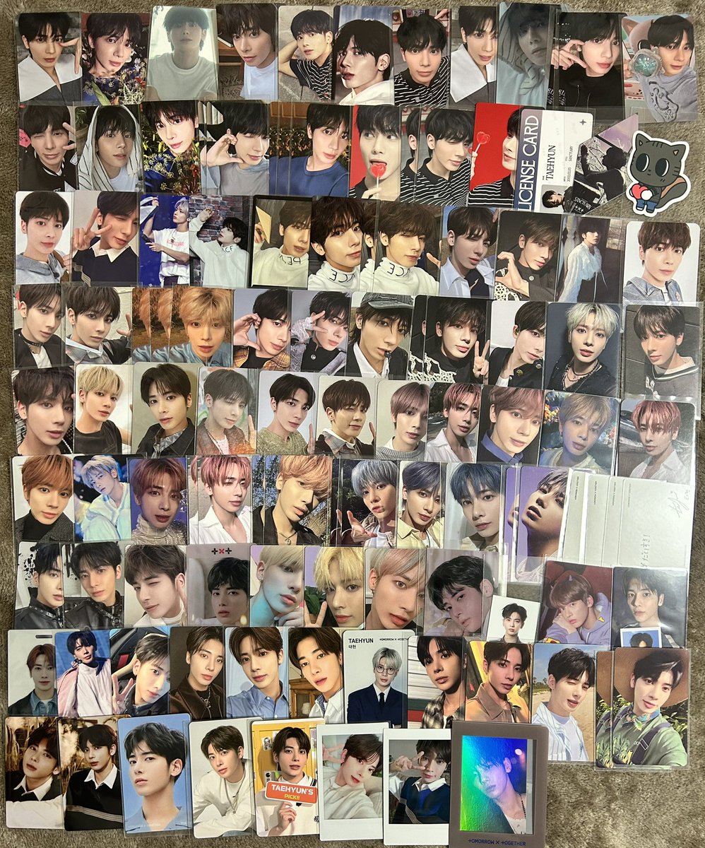 txtyj__'s tweet photo. TXT トレカ交換

譲 画像7枚
スビン ヨンジュン ボムギュ テヒョン ヒュニンカイ 

求
ヨンジュン
異種 SEVENTEEN ジョンハン
買取可

n:1可能です
譲求の記載必ずお願いいたします
難しい場合＝♡

#TXTトレカ交換 #TXT交換 #SVT交換 ラキドロ 特典 サイン入り アンコン 中華 アンケート プルバトゥ https://t.co/KWHGGiJK8p