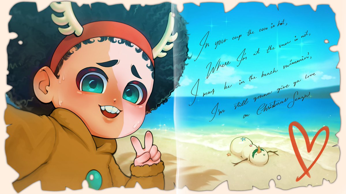 Did you have a great Christmas holiday?

Here is a fun #beastmas collaboration project with <a href="/C_reatives/">Rea Sining VT 🎨🎙️|*VGen Open*| 🇵🇭</a>. Go give them a follow! 

This collaboration project was hosted by <a href="/beastyrabbit/">Beastyrabbit</a>!