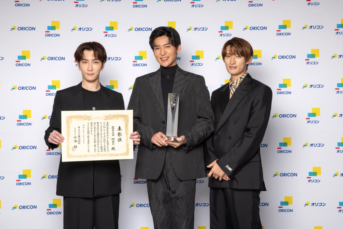 🏆️オリコン年間ランキング2024 Snow Man、初の年間トータル1位