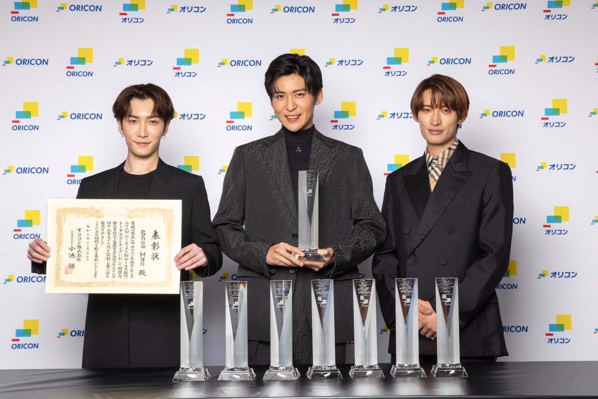 🏆️オリコン年間ランキング2024 Snow Man、初の年間トータル1位